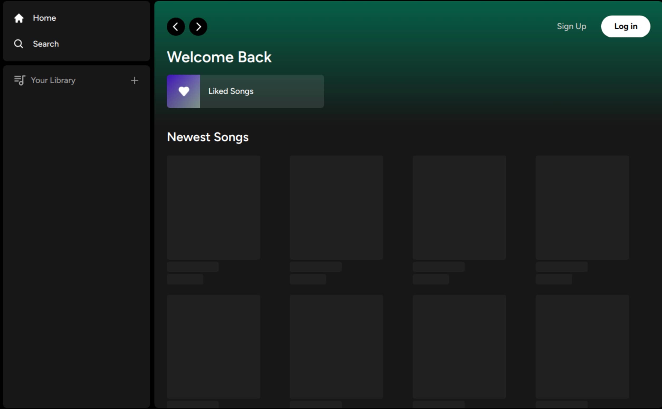 Project preview image for spotify clone